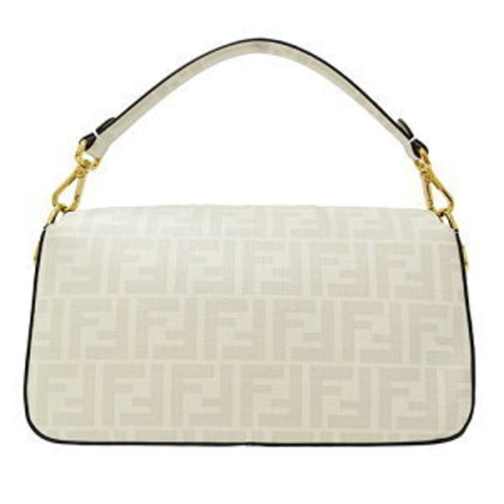 FENDI Bag Handbag Baguette Zucca Multicolor Ivory White Bikini - Picture 2 of 16